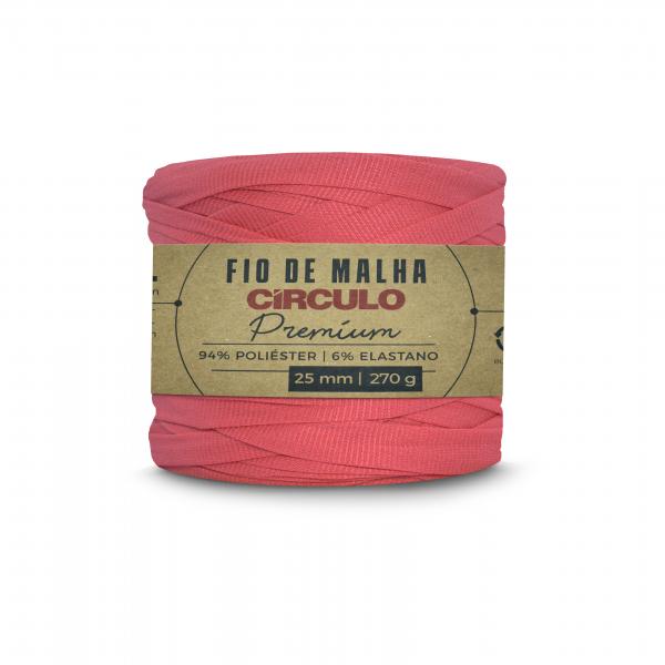 FIO DE MALHA CIRCULO PREMIUM - COR 4004  CORAL-VIVO